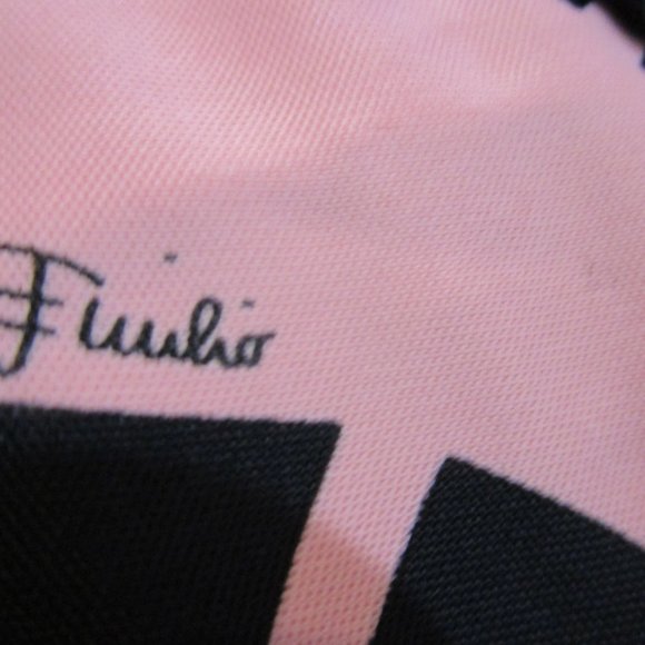 Rayon Dress Retired Bright Graphic Abstract Print Border Italy - Picture 11 of 13